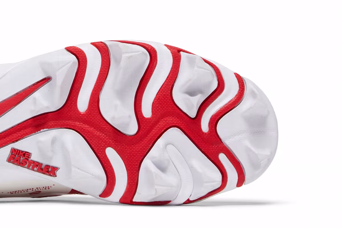 Nike Alpha Menace 3 Shark White University Red, view 6