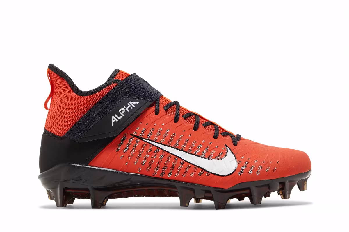 Nike Alpha Menace Pro 2 Mid Team Orange, view 2