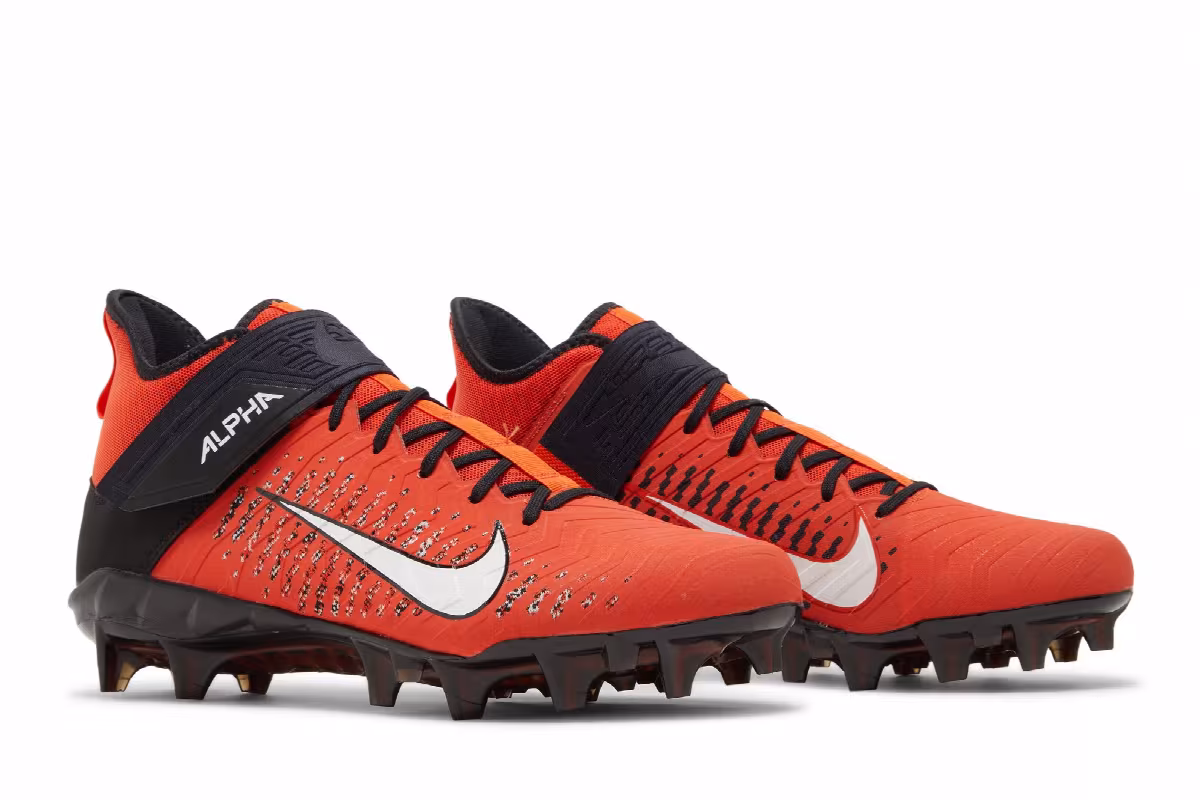 Nike Alpha Menace Pro 2 Mid Team Orange, view 9