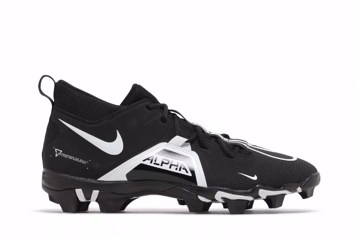 Nike Alpha Menace 3 Shark Black White, view 2