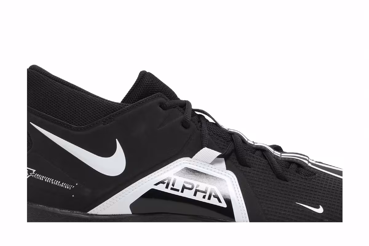 Nike Alpha Menace 3 Shark Black White, view 3