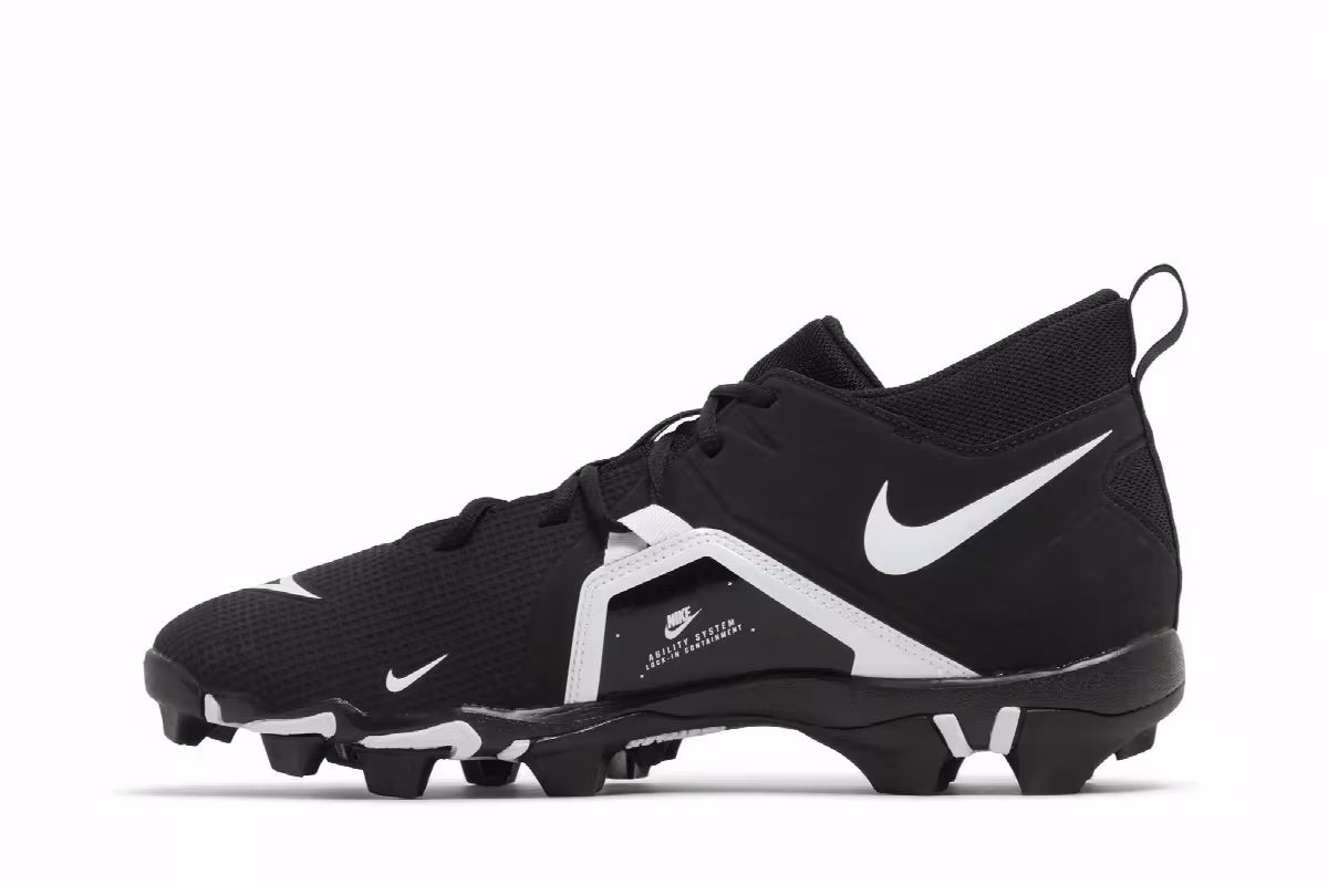 Nike Alpha Menace 3 Shark Black White, view 4