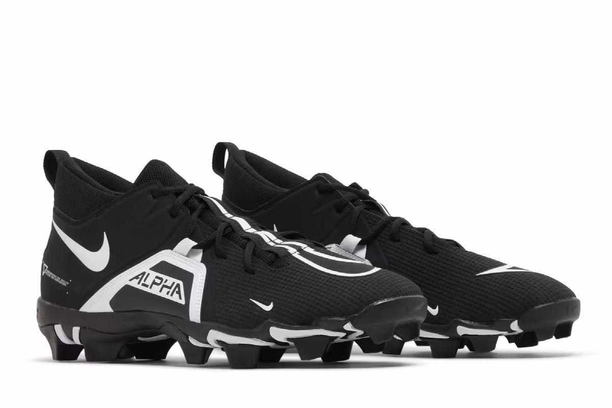 Nike Alpha Menace 3 Shark Black White, view 9