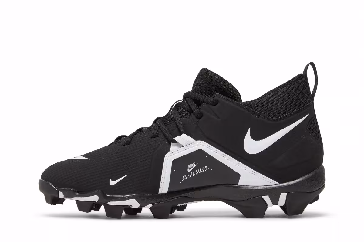 Nike Alpha Menace 3 Shark Wide Black White, view 4