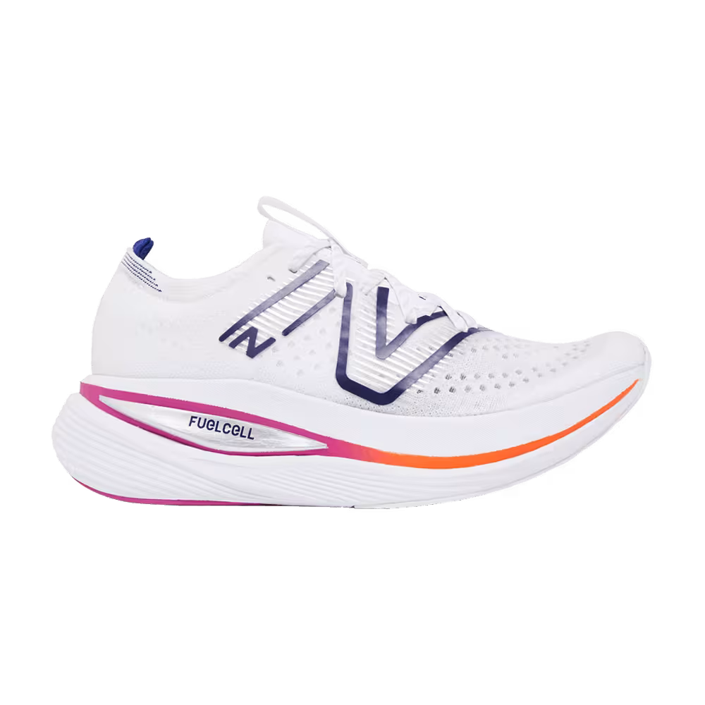 New Balance Women's FuelCell SuperComp Trainer White Blue Magenta