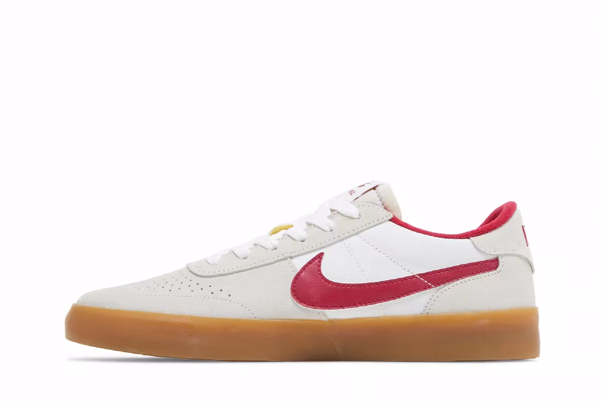 Nike Heritage Vulc SB Summit White Cardinal Red, view 4