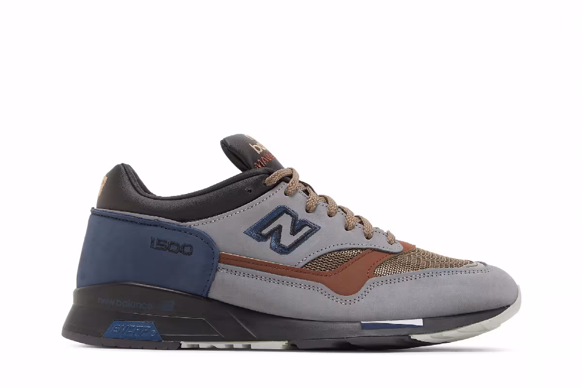 New Balance 1500 Made in England Grey Navy, view 2