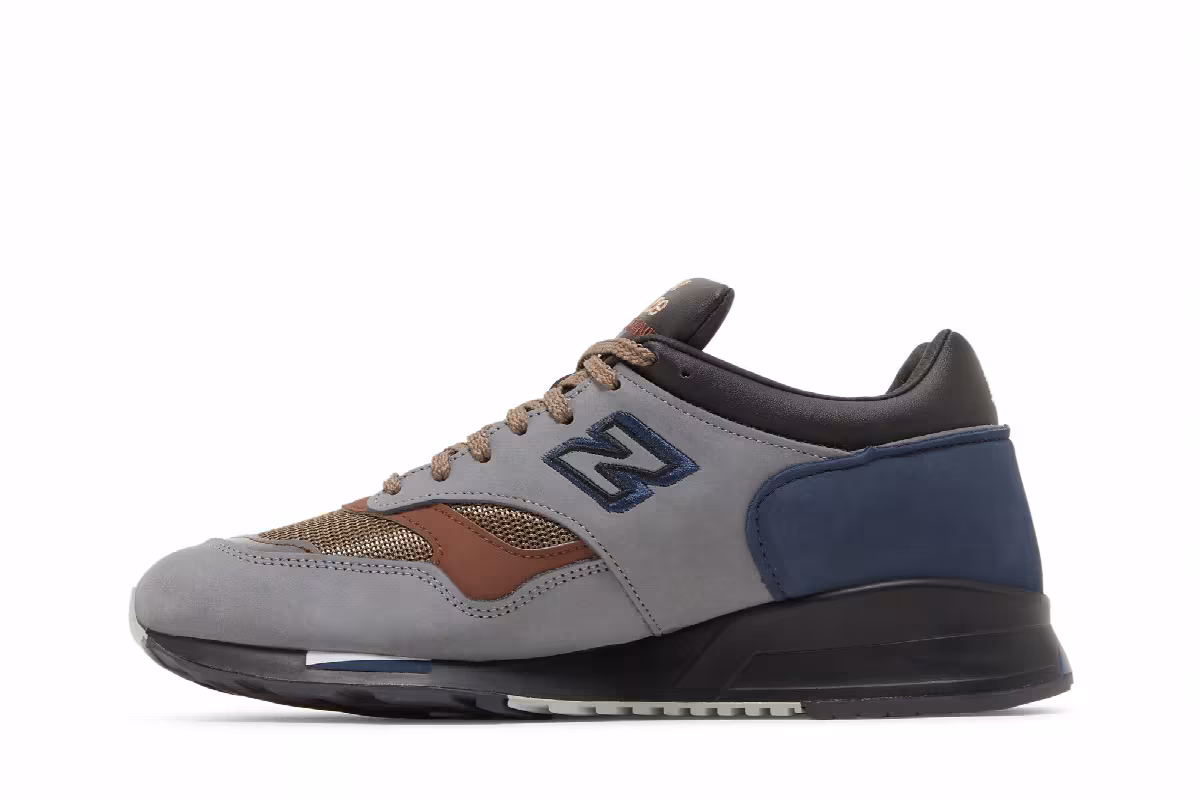New Balance 1500 Made in England Grey Navy, view 4