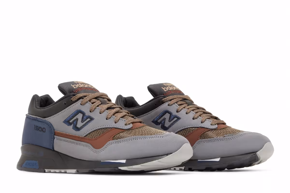 New Balance 1500 Made in England Grey Navy, view 9