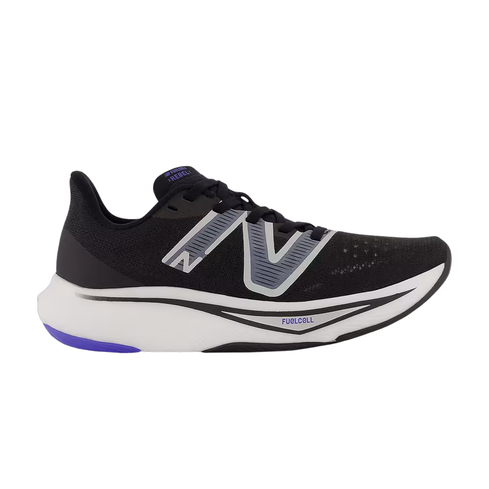 New Balance Women's FuelCell Rebel v3 Black Vibrant Spring Glo