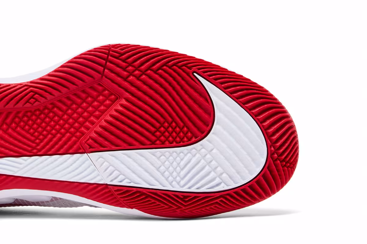 NikeCourt Air Zoom Vapor Pro White University Red, view 6