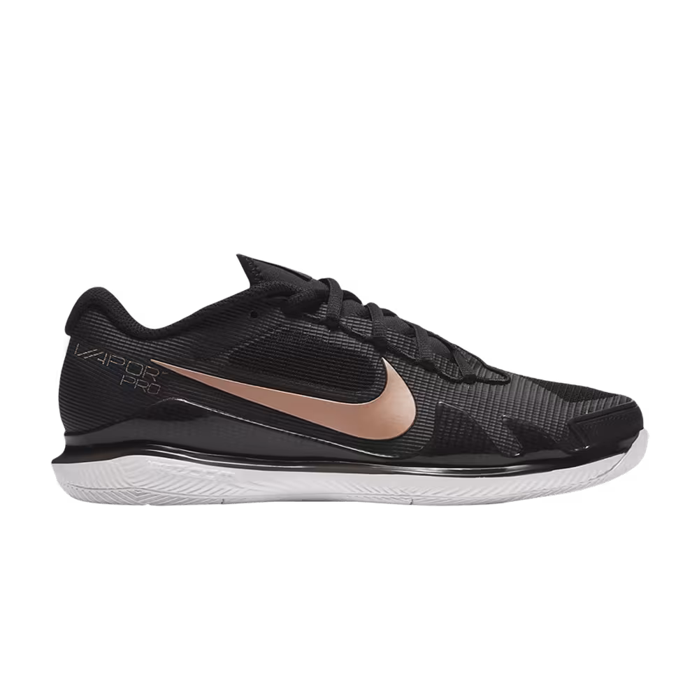 Women's NikeCourt Air Zoom Vapor Pro Black Metallic Red Bronze