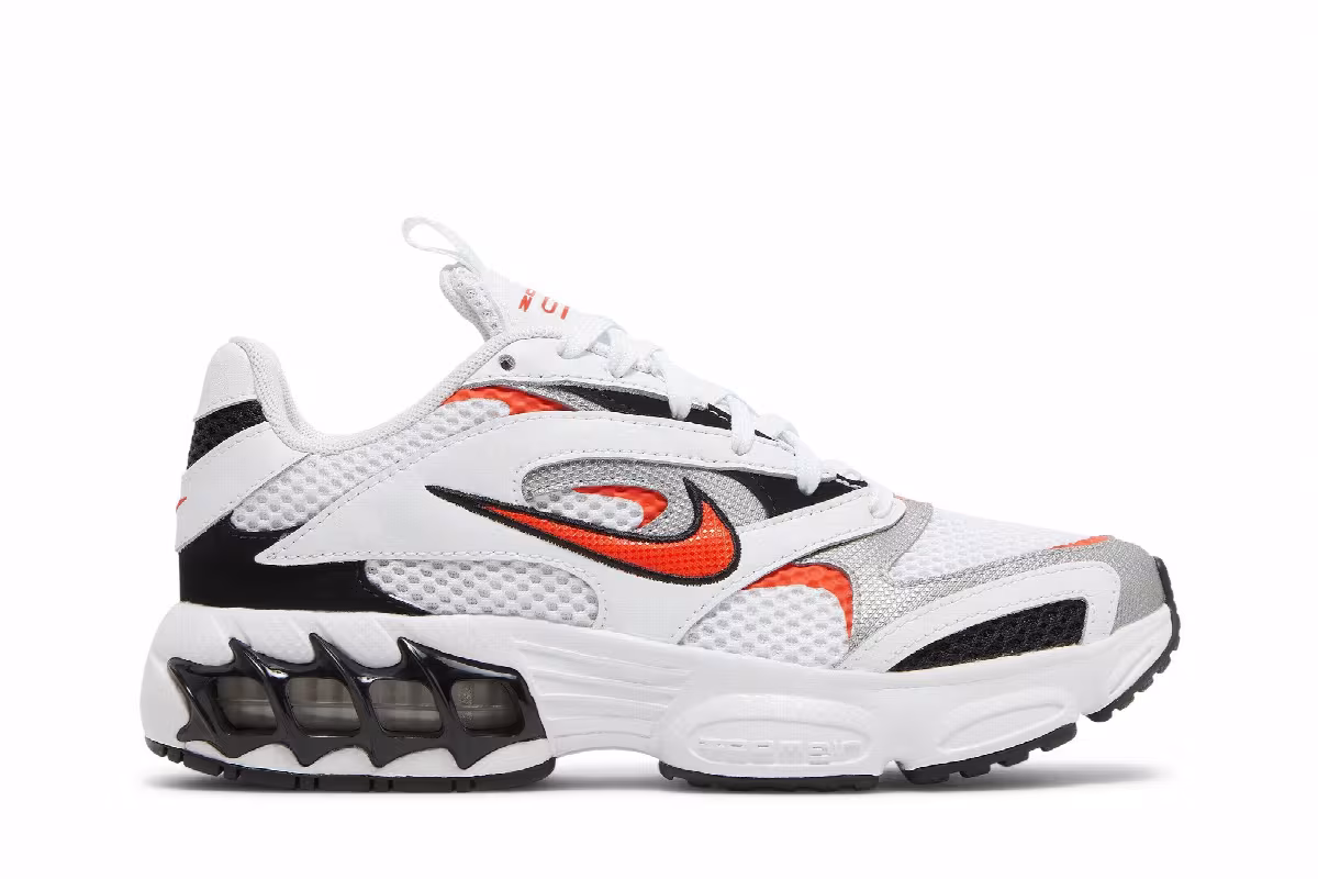 Nike Women's Zoom Air Fire White Team Orange, view 2