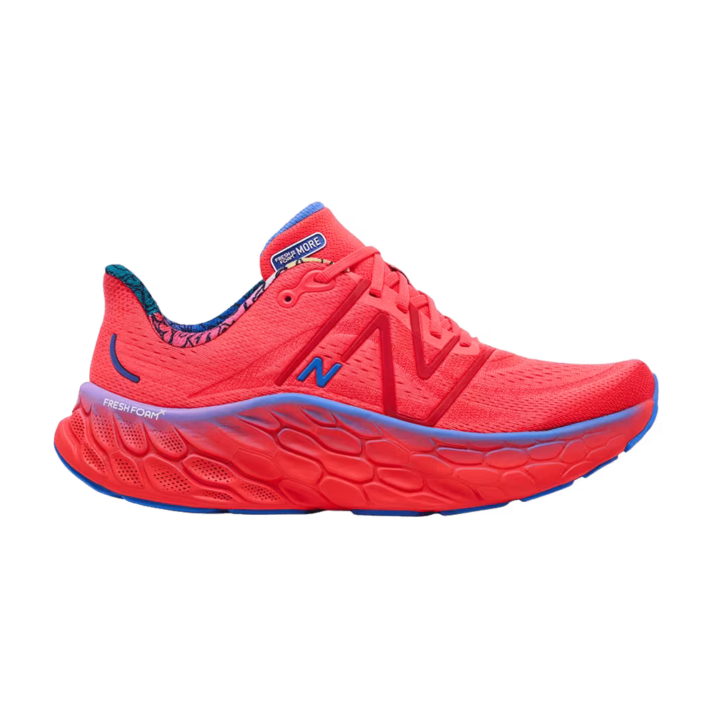 New Balance Fresh Foam X More v4 Electric Red Bright Lapis