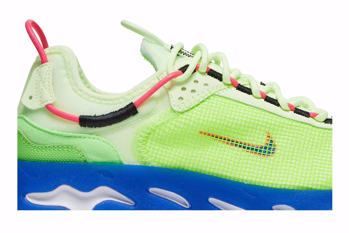 Nike React Live Premium Barely Volt Hyper Royal, view 3