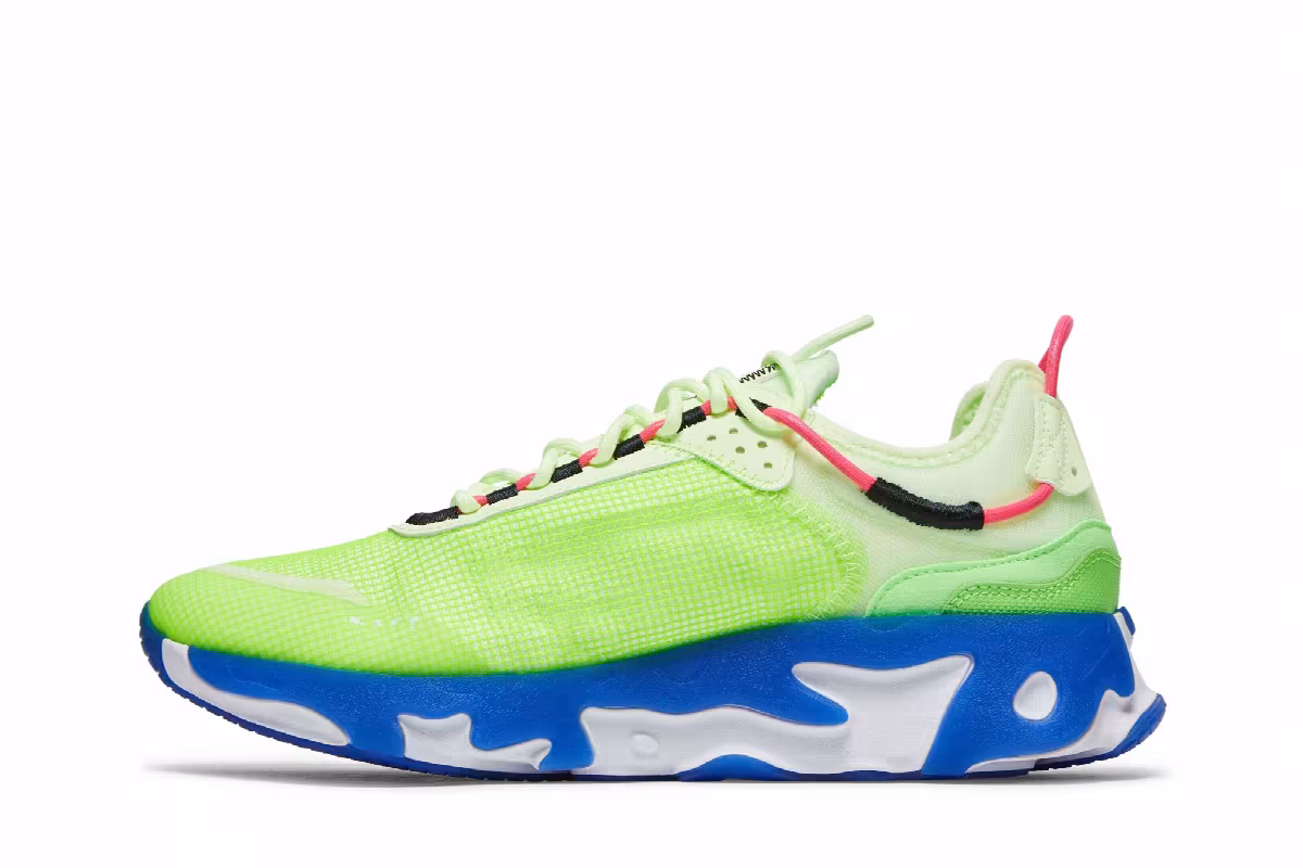 Nike React Live Premium Barely Volt Hyper Royal, view 4