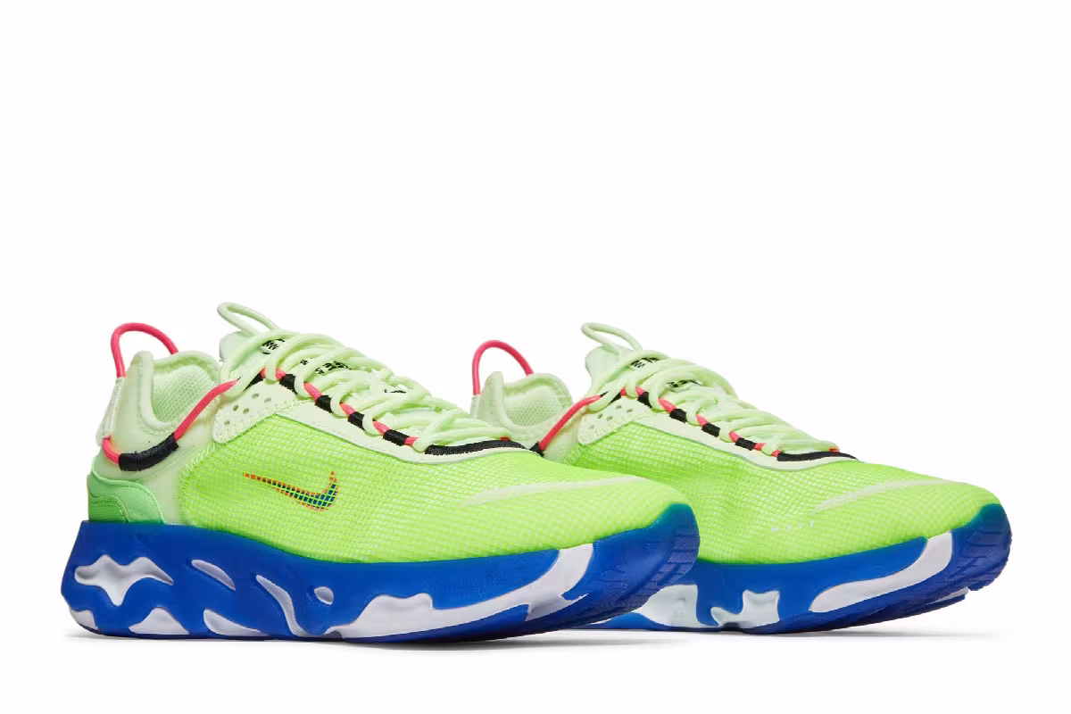 Nike React Live Premium Barely Volt Hyper Royal, view 9