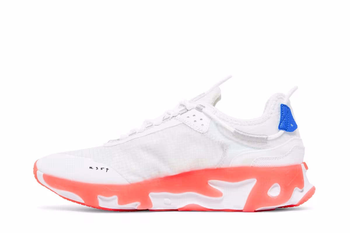 Nike React Live White Bright Crimson, view 4