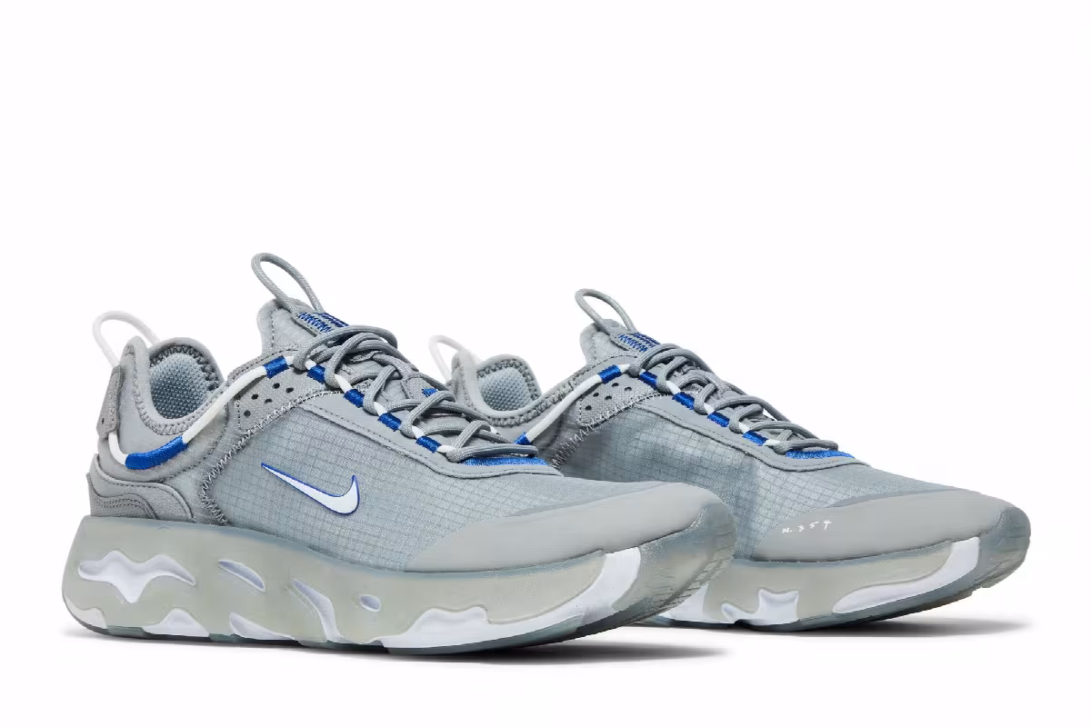 Nike React Live Light Smoke Grey Hyper Royal, view 9