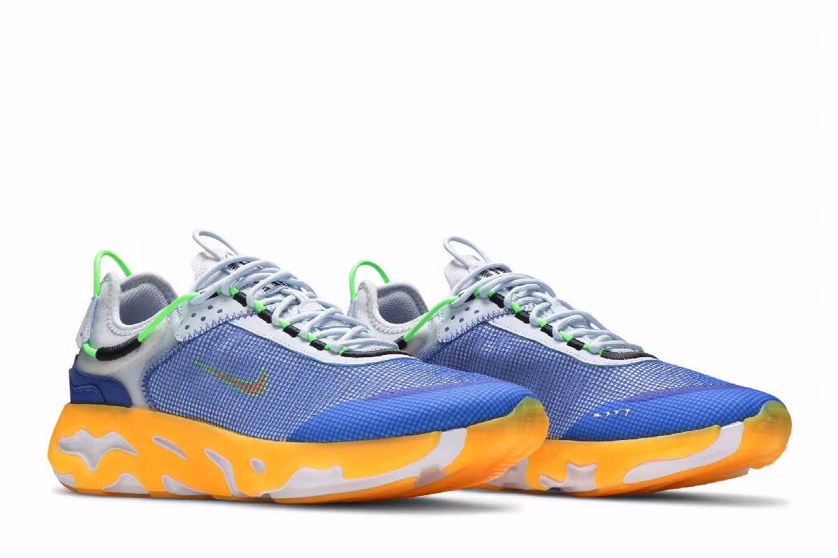 Nike React Live Premium Hyper Royal Laser Orange, view 9