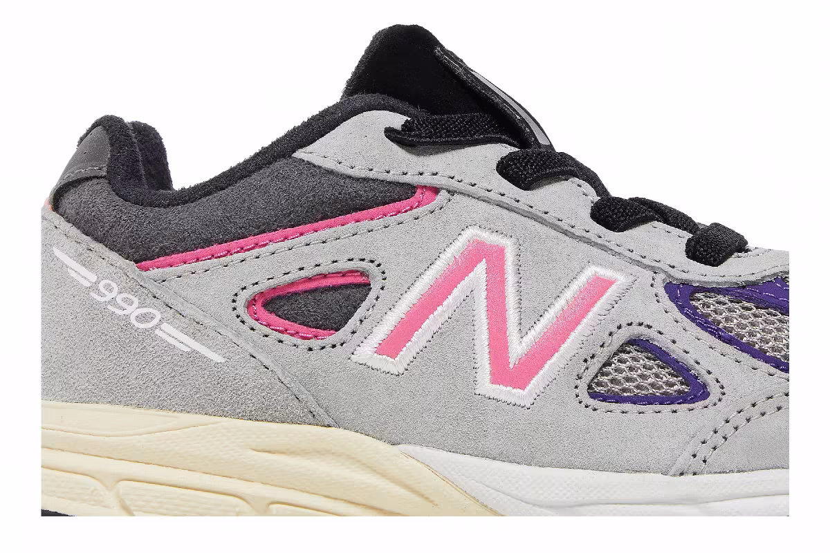 Kith x United Arrows & Sons x New Balance 990v4 Toddler, view 3