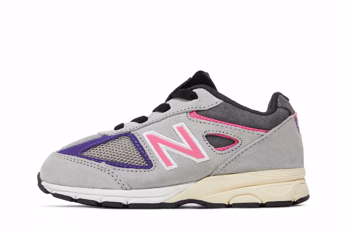 Kith x United Arrows & Sons x New Balance 990v4 Toddler, view 4