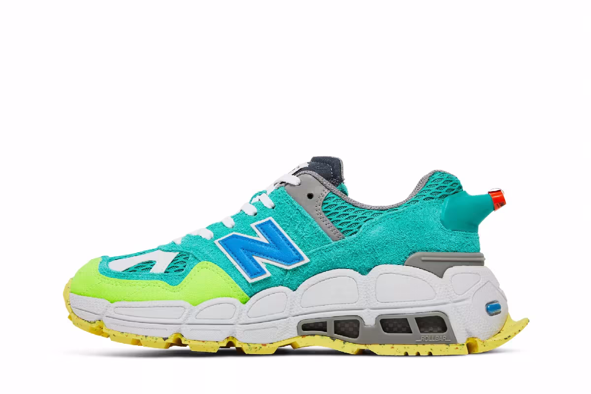Salehe Bembury x New Balance 574 YURT Universal Communication - Emerald Sky, view 4