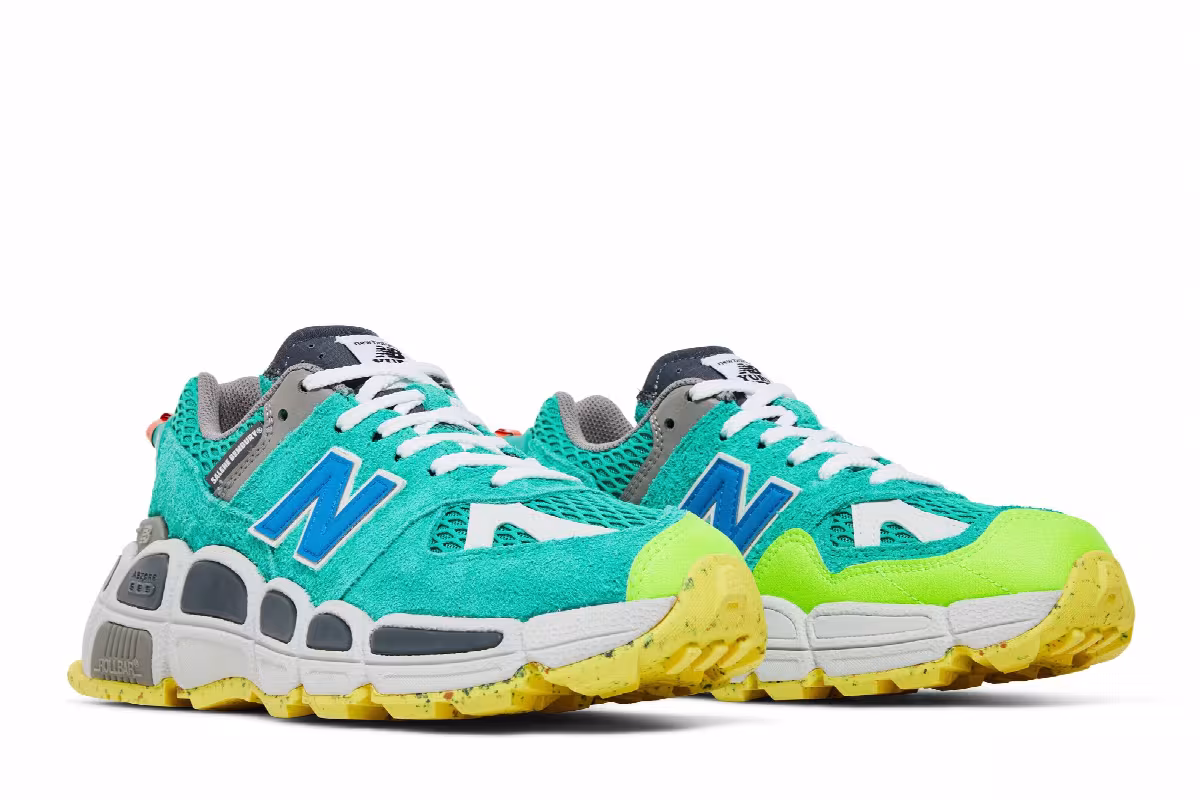 Salehe Bembury x New Balance 574 YURT Universal Communication - Emerald Sky, view 9