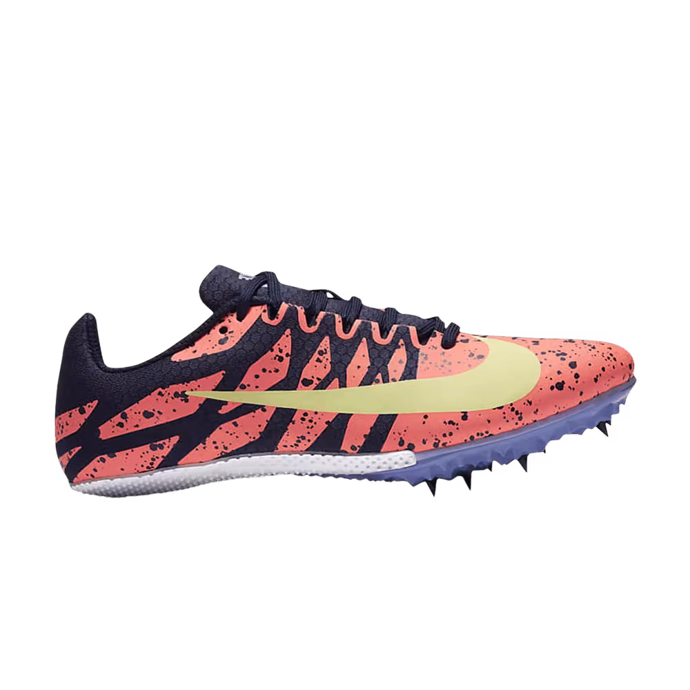 Nike Women's Zoom Rival S 9 Paint Splatter - Bright Mango Zitron