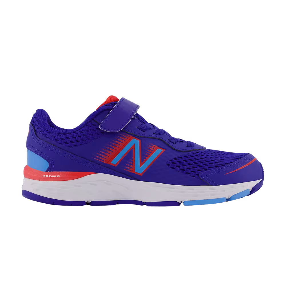 New Balance 680v6 Bungee Big Kid Blue Neo Flame