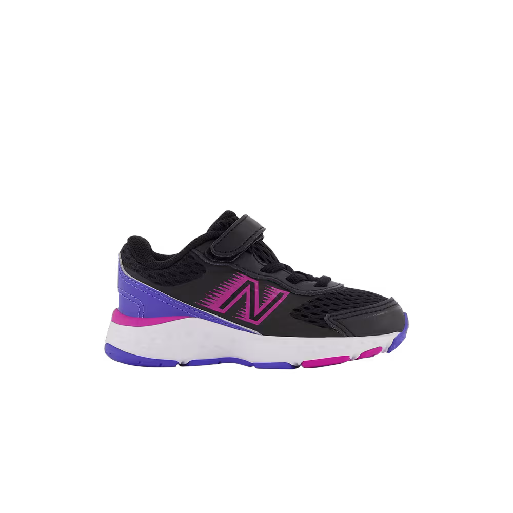 New Balance 680v6 Bungee Toddler Wide Black Magenta Pop