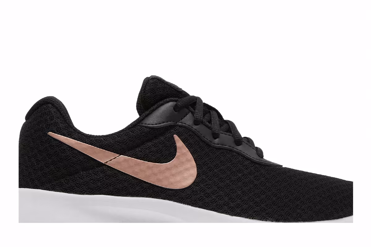 Nike Women's Tanjun Black Metallic Red Bronze, view 3