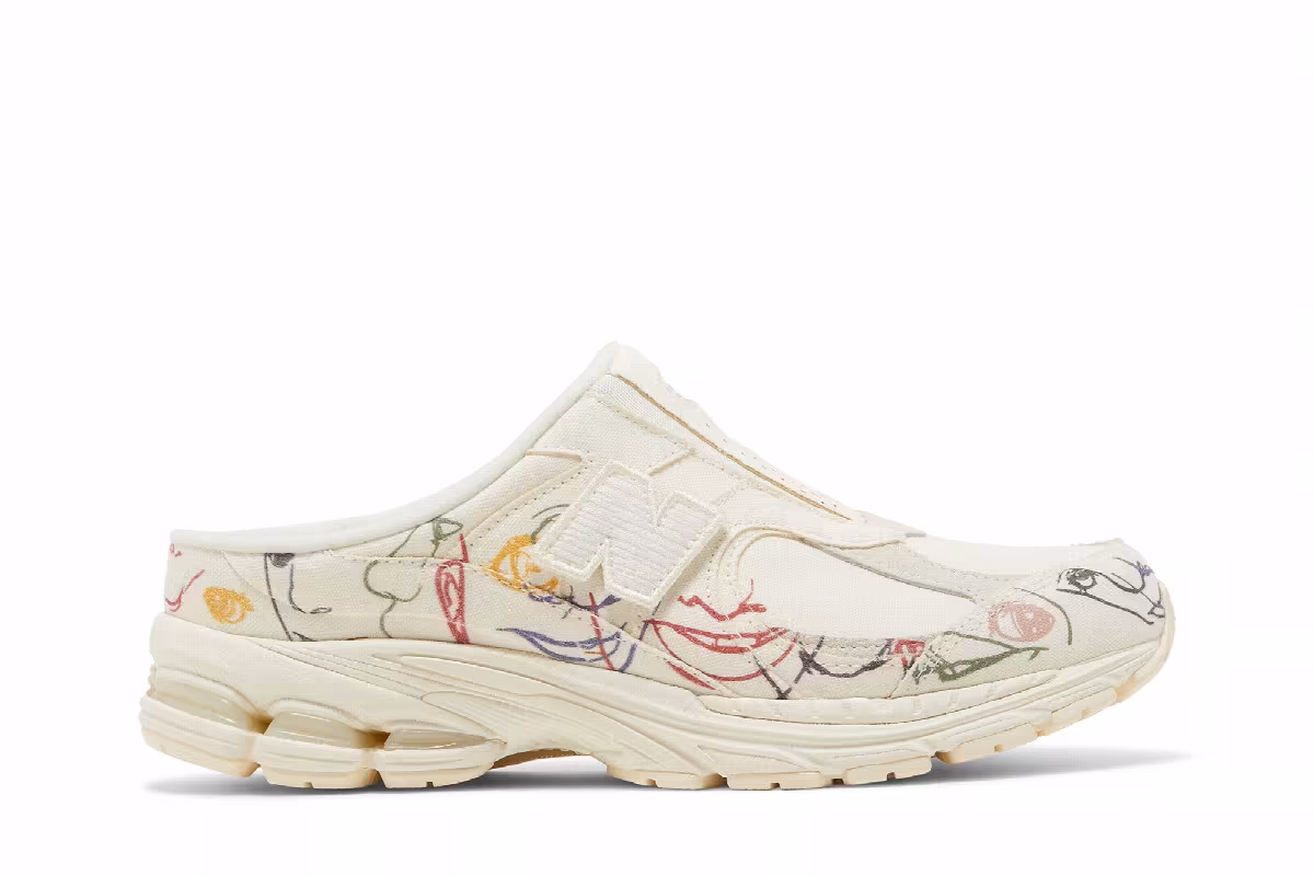 Bryant Giles x New Balance 2002R Mule The Artist’s Shoe, view 2