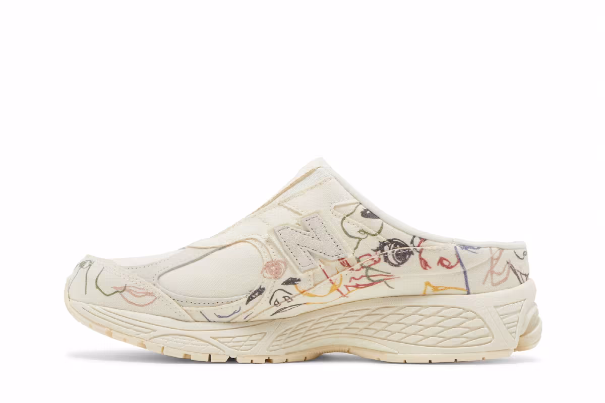 Bryant Giles x New Balance 2002R Mule The Artist’s Shoe, view 4