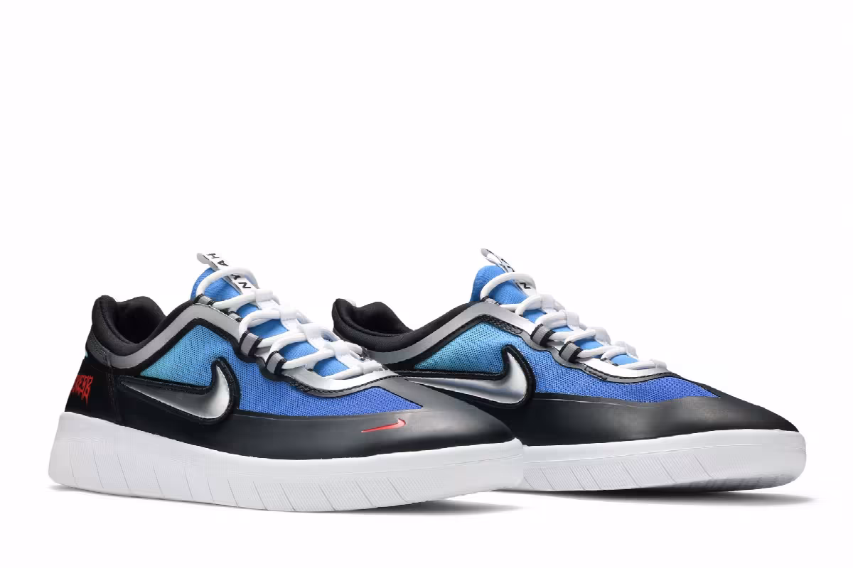 Samborghini x Nike Nyjah Free 2 Premium SB Light Photo Blue Crimson, view 9