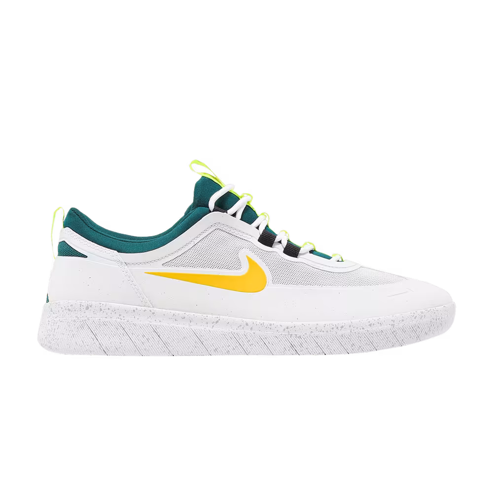 Nike Nyjah Free 2 SB White Geode Teal Gold