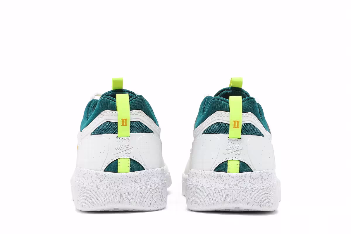 Nike Nyjah Free 2 SB White Geode Teal Gold, view 7