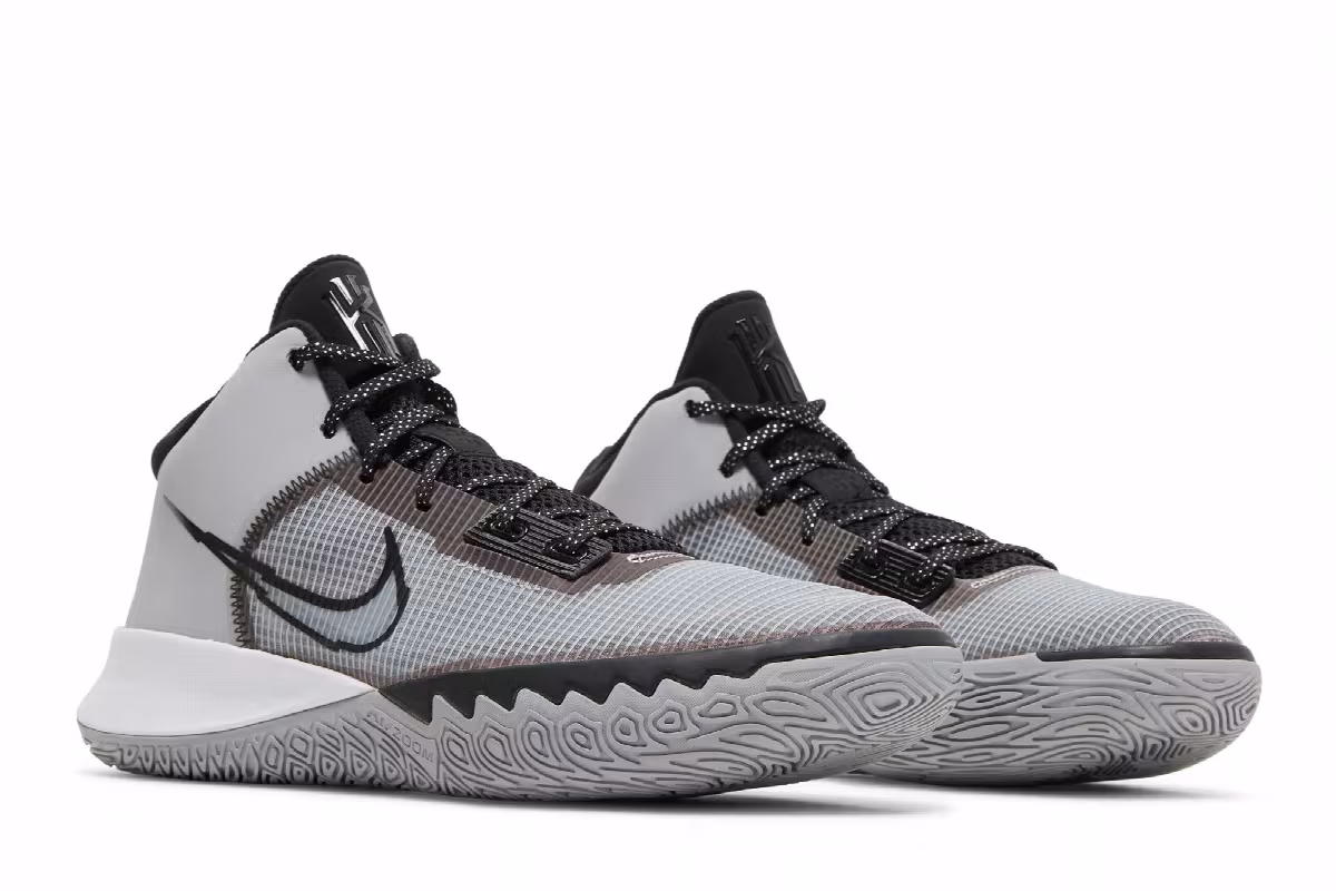 Nike Kyrie Flytrap 4 Wolf Grey White, view 9