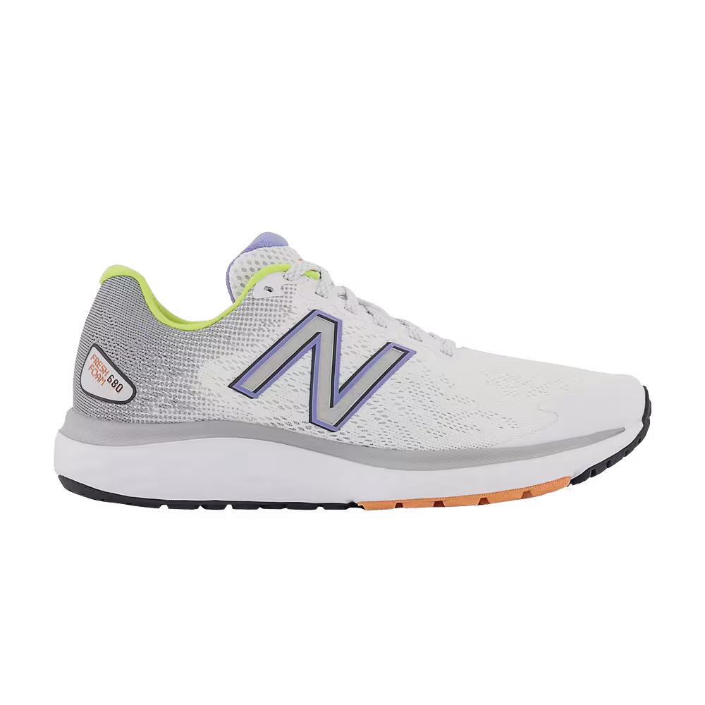 New Balance Women's 680v7 White Vibrant Violet