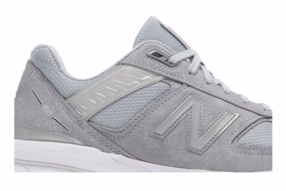 New Balance 990v5 Made In USA Vegan Grey, view 3