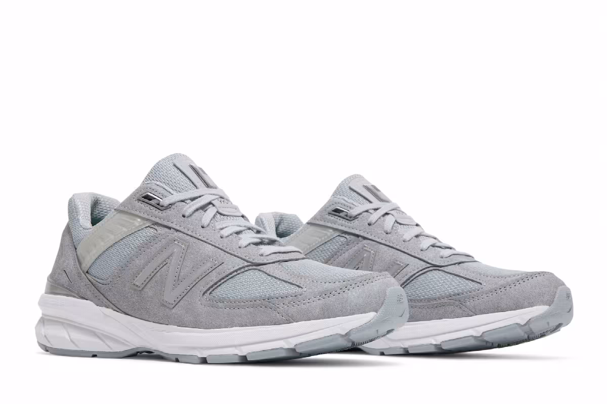 New Balance 990v5 Made In USA Vegan Grey, view 9