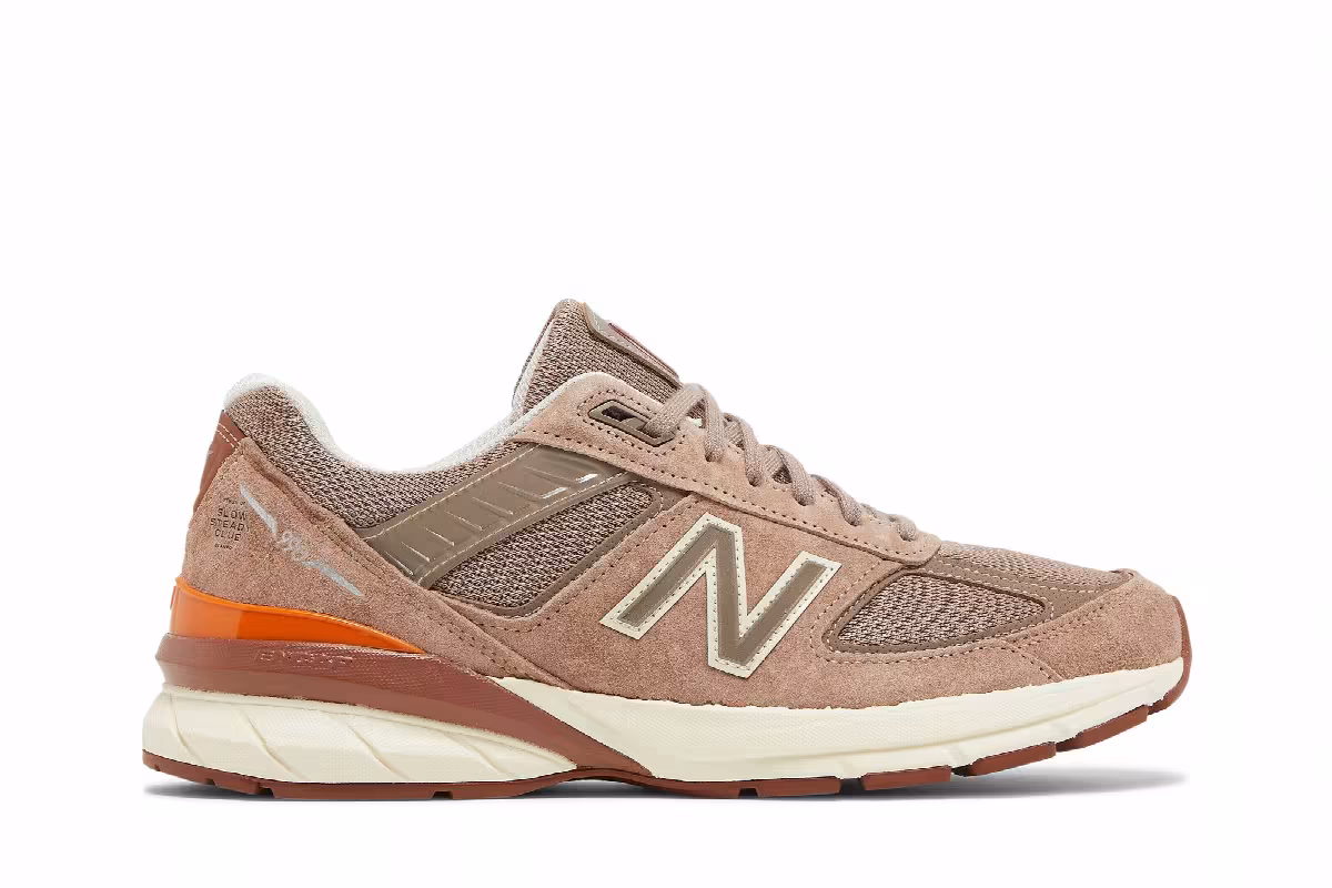 Slow Steady Club x New Balance 990v5 Made in USA Brown, view 2