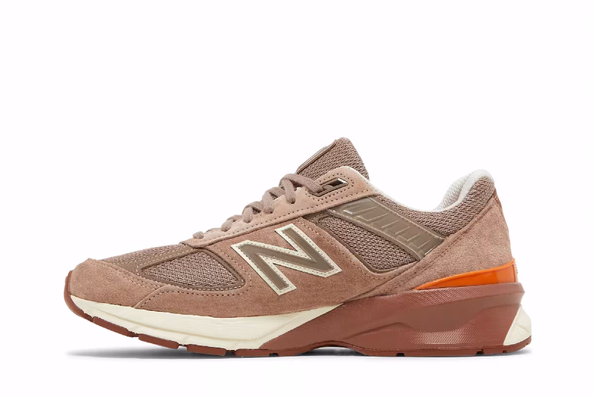 Slow Steady Club x New Balance 990v5 Made in USA Brown, view 4