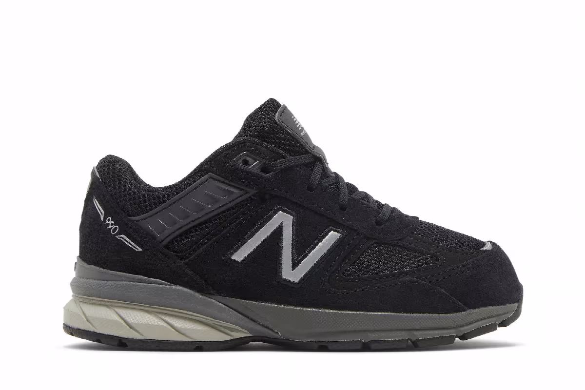 New Balance 990v5 Toddler Black, view 2