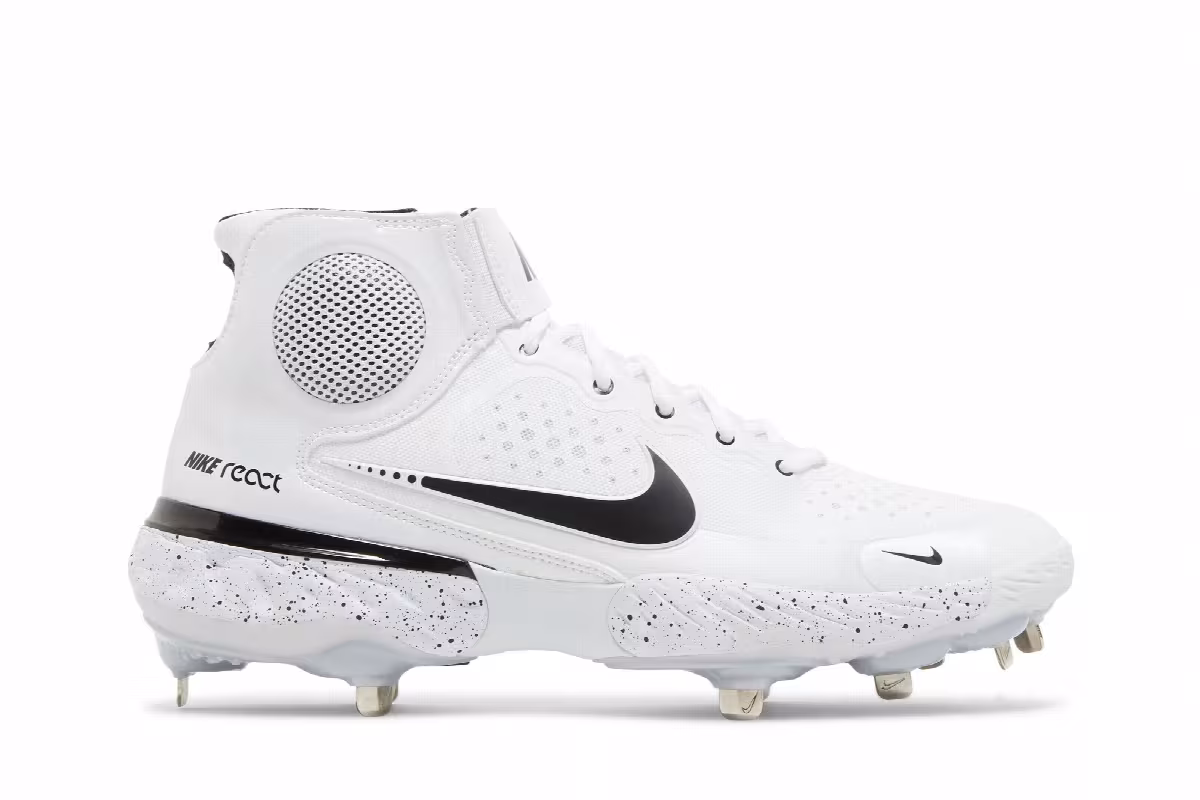 Nike Alpha Huarache Elite 3 Mid White, view 2
