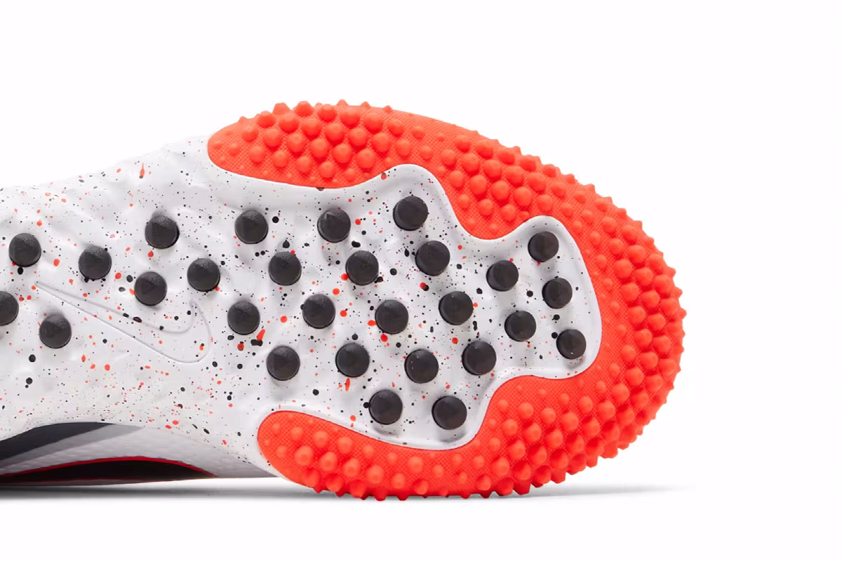 Nike Alpha Huarache Elite 3 Turf White Bright Crimson, view 6