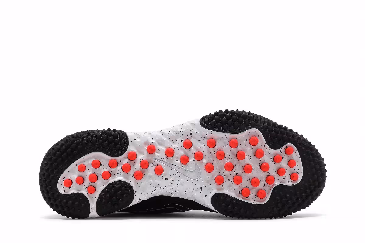 Nike Alpha Huarache Elite 3 Turf Black White, view 5