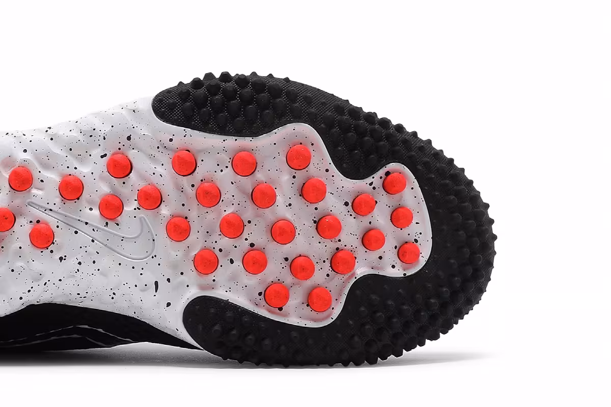 Nike Alpha Huarache Elite 3 Turf Black White, view 6