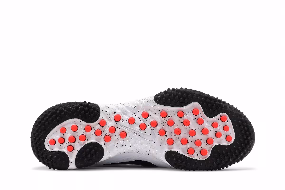 Nike Alpha Huarache Elite 3 Turf White Black, view 5