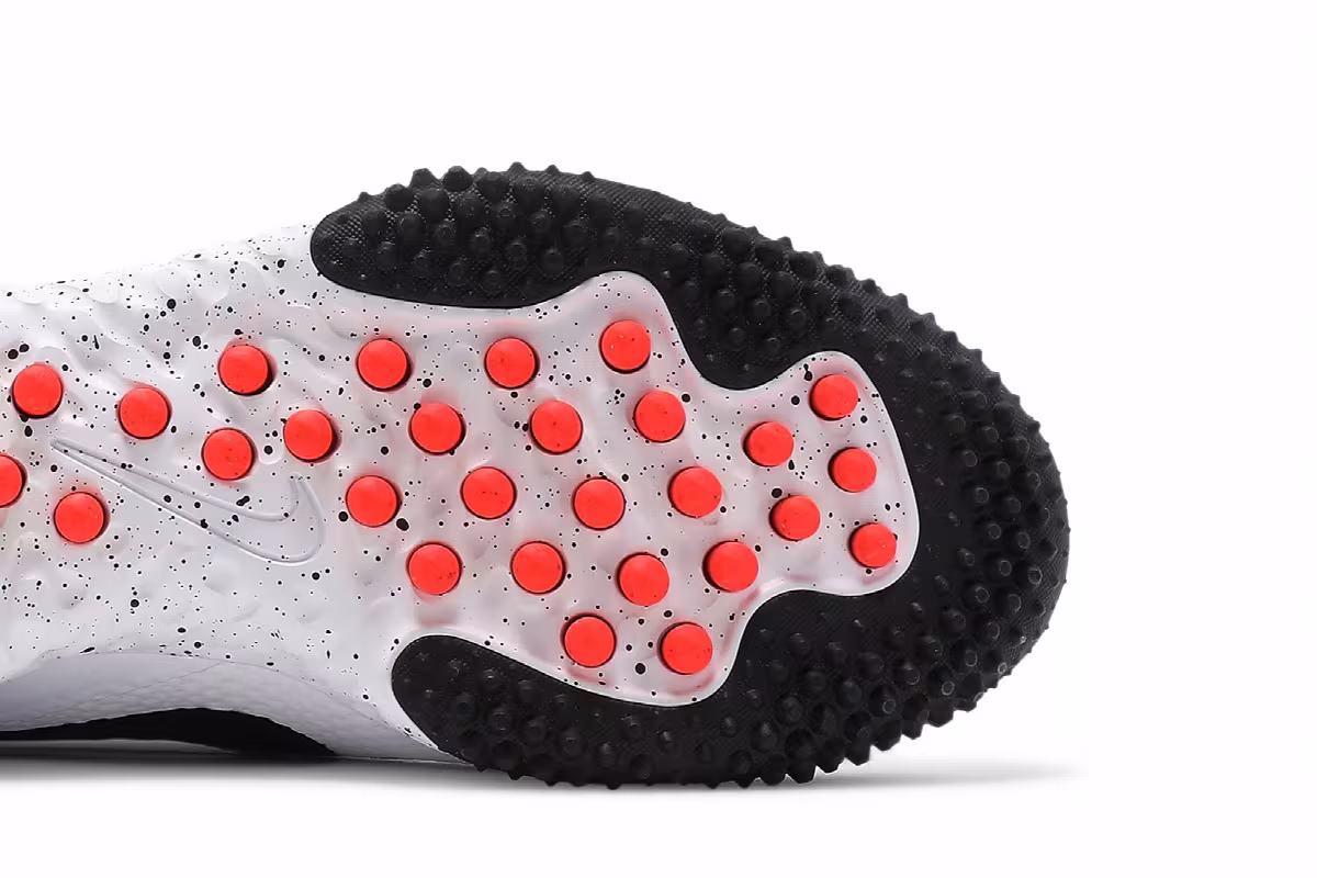 Nike Alpha Huarache Elite 3 Turf White Black, view 6